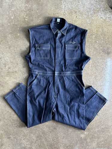 SEAN JOHN デニム　オーバーオール Johnbull ジョンブル レディース ユーズド加工 デニムチューブ