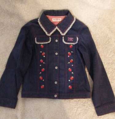mezzo piano denim jacket girls 160cm Japan kawaii heart