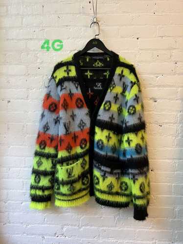 Louis Vuitton Monogram Mohair Cardigan Multicolor Men's