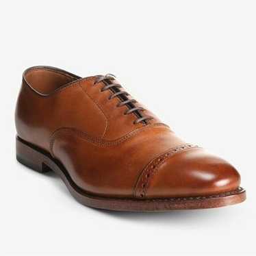 Allen Edmonds/Byron ブラウン US6 1/2E Allen Edmonds Byron Brown Cap Toe Brogue Oxford Dress Shoes