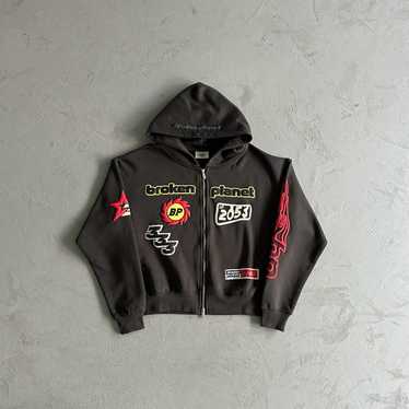 Broken planet zip up - Gem