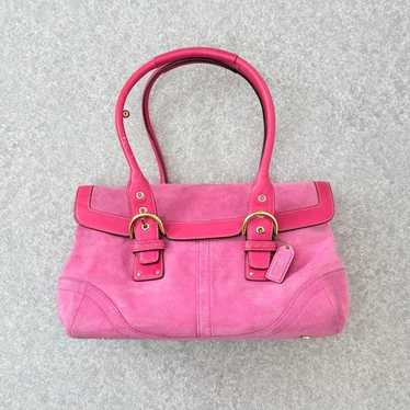 Vintage pink suede coach - Gem