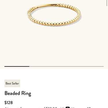Mejuri beaded ring 14k - Gem