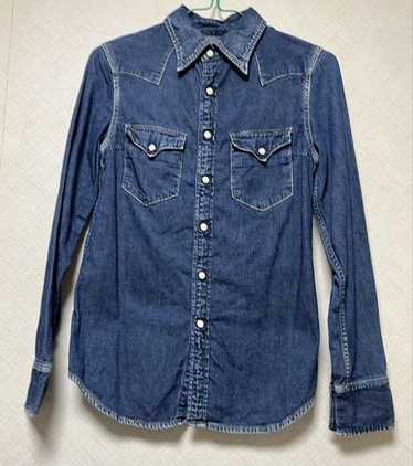 サイズ2 】SUBCULTURE SKULLTAG DENIM WESTERN SHIRTS サブ