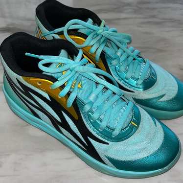 PUMA MB.02 ELEKTRO AQUA ラメロボール プーマ 26.0 NEW PUMA MELO MB.02 ELEKTRO AQUA HONEYCOMB CHARLOTTE HORNETS