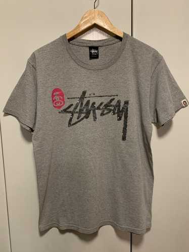 BAPE ✖︎ stussy シャドウマン　シャークTシャツ stussy BAPE シャーク Tシャツ shark 000000008372 - メルカリ
