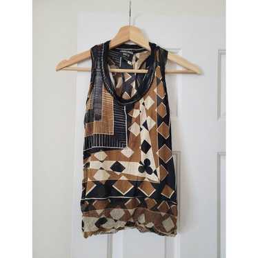 Jean Paul Gautier Vintage Silk Printed Top S