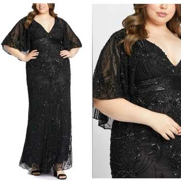 Mac duggal beaded v - Gem