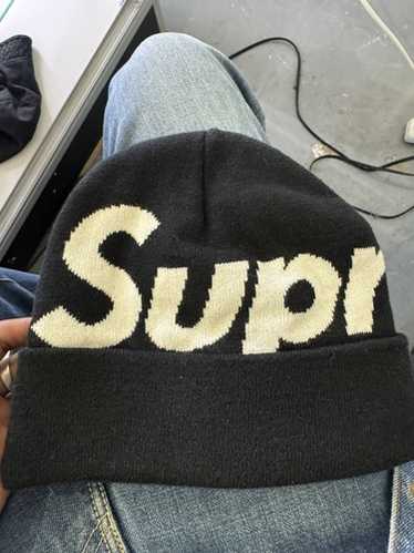【SUPREME】 Big Logo Beanie _ Black Supreme Big Logo Beanie Black FW23 NYC | eBay