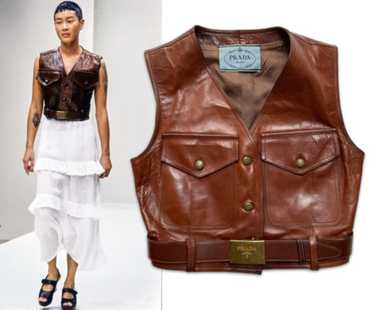 Prada vintage leather vest - Gem