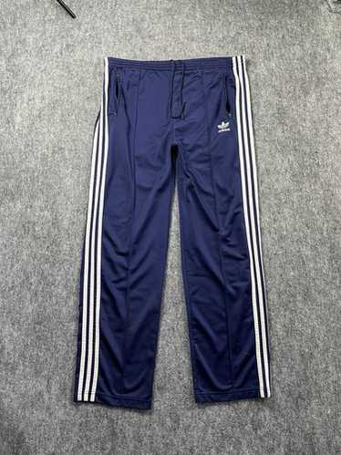 パンツ Y2K 00s old adidas velor track pants Adidas Blue Track Pants Straight Wide Leg Regular Fit Size M