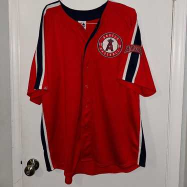 Majestic - 90SデッドストックMajestic Angels エンジェルス ユニフォームM Vintage 1990s Anaheim Angels Disney Era Majestic Mesh Jersey