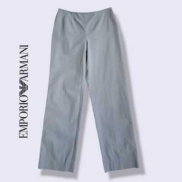 【archive】EMPORIO ARMANI gray slacks 90s VINTAGE 90s RARE Emporio Armani Men's Gray Pants With Black