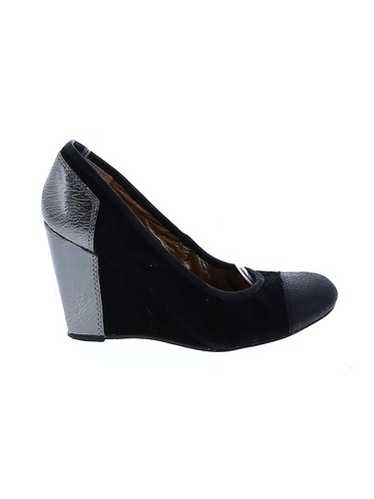 Cynthia Vincent Women Black Wedges US 7