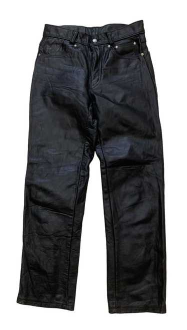 最終値下げschott 600 leather straight pants Leather Pants 601P