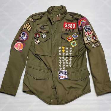 ジャケット・アウター HYSTERIC GLAMOUR military mod coat HYSTERIC GLAMOUR Destroy ALL Monsters Military Jacket Khaki