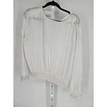 Essentials by Worthington Women's White Long Sleev