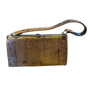 Vintage 1950’s Lizard Skin Handbag Exotic Leather 