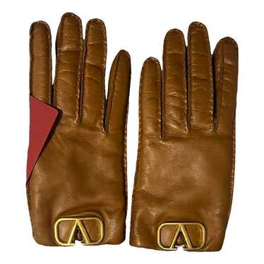 Leather gloves valentino - Gem