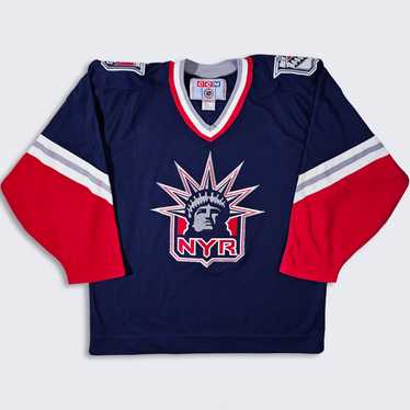 NEW YORK RANGERS 90s ICE HOCKEY SHIRT JERSEY CCM sz L MEN