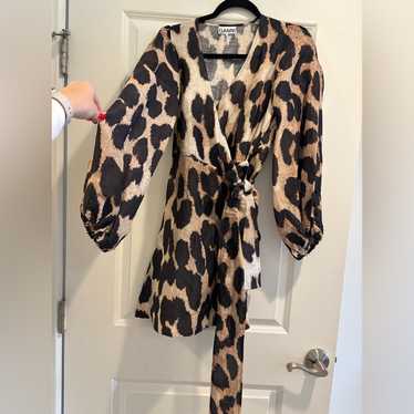 ワンピース GANNI LEOPARD PRINT LONG DRESS Leopard Leopard Print Maxi Dress | GANNI CA