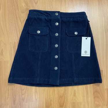 NWT Element Women’s Corduroy Front Button Navy Bl… - image 1