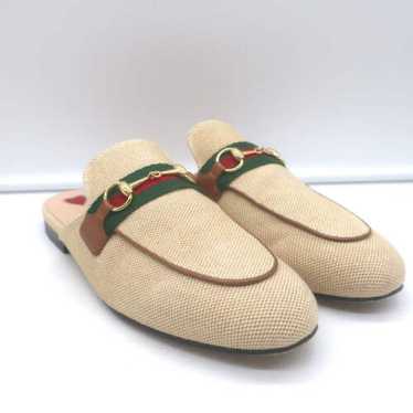 Gucci princetown horsebit canvas - Gem