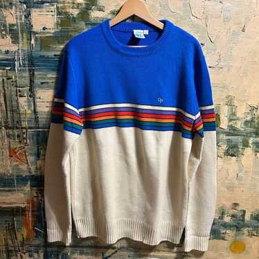 Vintage 1980's Ocean Pacific Knit Sweater, Deadstock NWT