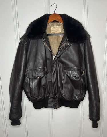 70s 80s schott IS-674-M-S G-1 G1 襟ボア 36 70s 80s schott IS-674-M-S G-1 G1 襟ボア 36