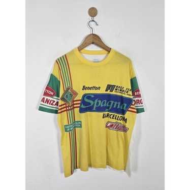 美品 benetton 90s Tシャツ formula 1 シューマッハ Vintage United Colors of Benetton F1 Team Polo T-Shirt 90's