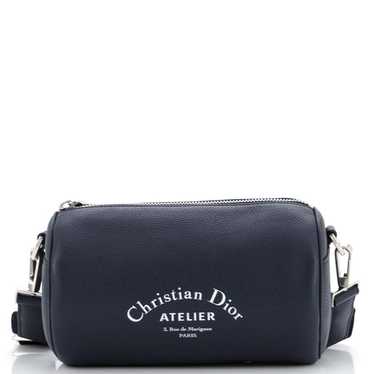 Dior atelier Roller レザー ショルダーバッグ ネイビー Christian Dior アトリエローラー ショルダー バッグ レザー