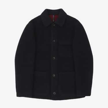 ジャケット MONTEDORO BLACK LINEN CASUAL JACKET BLACK LINEN CASUAL JACKET