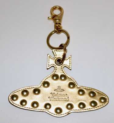 Vivienne Westwood Keyring DEBBIE 3D ORB Bag Charm Black Gold