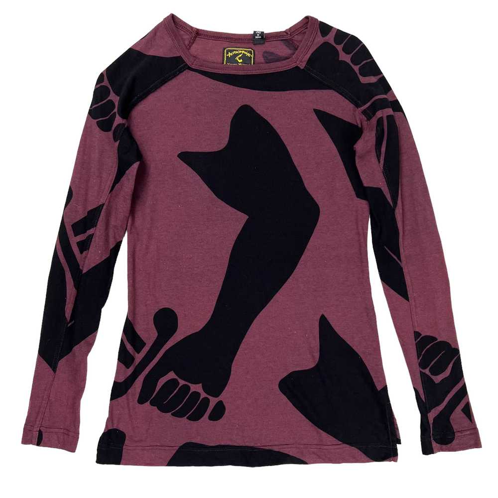 Vivienne Westwood S/S 98 Anglomania Sword Logo Asymmetrical Long Sleeve