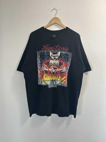 AEROSMITHエアロスミスNINE LIVES Tour1997TシャツL黒 Nine Lives Tour T-Shirt - Aerosmith Official Store