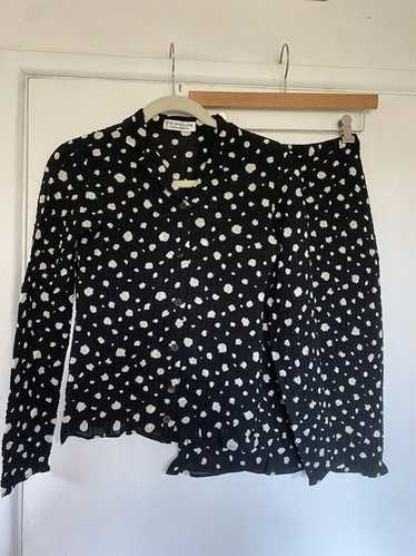 YOSHIKI HISHINUMA Made in Japan White Shrink Pleated 6