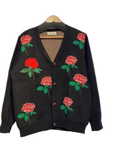 ttt_msw cardigan border knit - Gem