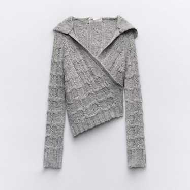 Zara asymmetric knit sweater - Gem