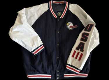 Mens Steve And Barrys USA Casual Varsity Bomber Ja