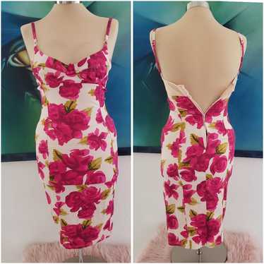 関送込【KAREN MILLEN】アメリアグラハムバーンアウトドレス KAREN MILLEN 日本未入荷 ドレス キャミソール 花柄 フレア