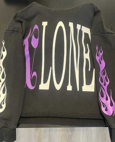 VLONE PALM ANGELS ヴィローン パームエンジェルス フーディー Vlone x Palm Angels Hoodie Black/Purple Men's - US