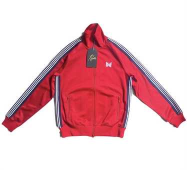 458 Needles Track Jacket 23aw ベロア レッド（L）
