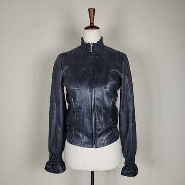 BRUNT ロマンチスト　ブラック Arden B Black Leather Jacket - Gem