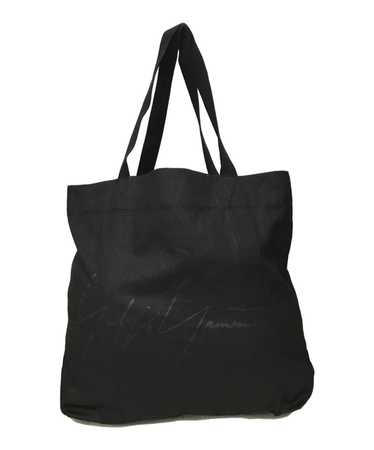Yohji Yamamoto ☆ COTTON CANVAS LOGO TOTE BAG ブラック COTTON CANVAS LOGO TOTE BAG – THE SHOP YOHJI YAMAMOTO
