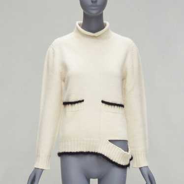 トップス CELINE 00s Mohair High Neck Knit CELINE Cashmere Blend Long Sleeve Mohair Knit Sweater Size L