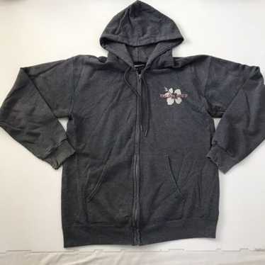 Trader Joes Full Zip Hoodie Jacket S Grey Small Hi