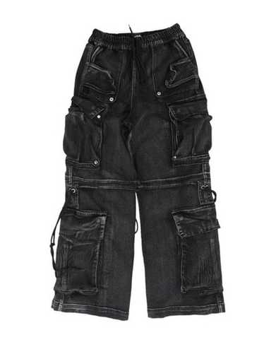 パンツ GUAPI ALL BLACK DISTRESSED BAGGY DENIM Guapi