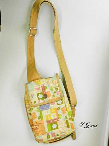 Fossil Colorful Patch Work Block Purse Over the S… - image 1