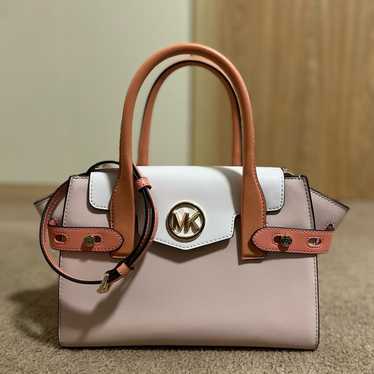 CARMEN 可愛い♡２トーン♪ 2way ベルト サッチェル Michael kors carmen satchel - Gem