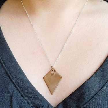 Vintage Clay Arrow Pendant Dangle Drop Necklace
